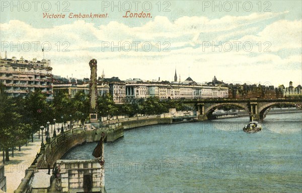 Victoria Embankment - London', 1906.