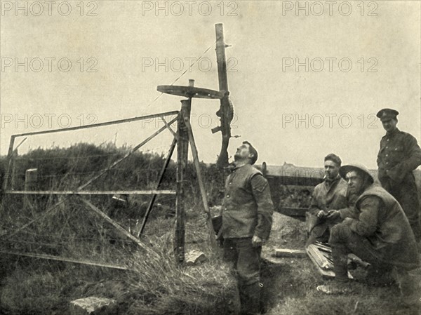 Machine Gun Mounted On Wheel...', (1919).