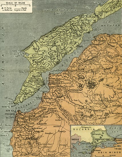 The Dardanelles with its Forts', 1919.