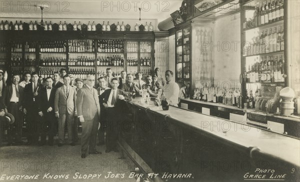 Everyone Knows Sloppy Joe's Bar at Havana', c1950s.