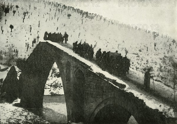 The Serbian Army General Staff On Their Retreat Through Albania', (1919).