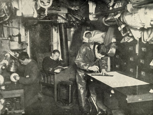 At the Bottom of the Sea. In the wardroom of a submarine', (1919).