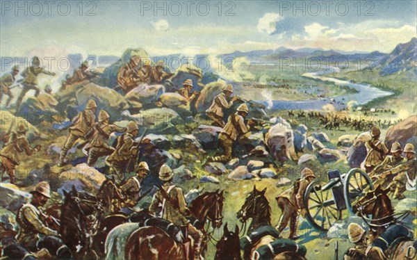 Heading Off Cronje - General French Blocking the Way at Koodoosrand Drift', (1901).