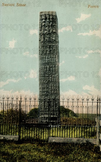 Swenos Stone - Forres', late 19th-early 20th century.