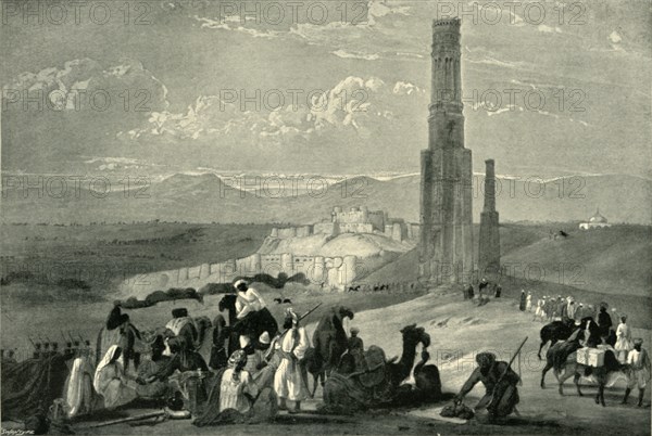 The Fortress and Citadel of Ghazni and the Two Minars', c1840, (1901).