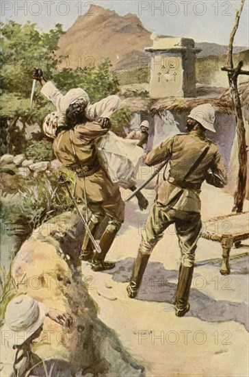 Roberts Saved by a Trooper at Bhagwana', (1901).