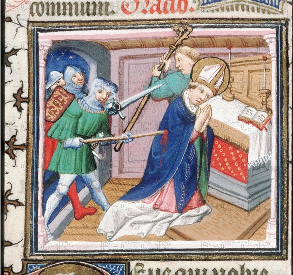 The Martyrdom of Saint Thomas Becket , 1460s.
