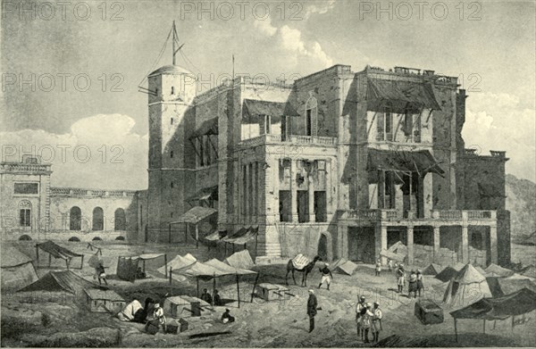 Front View of the Residency, Lucknow, After the Relief', c1858, (1901).