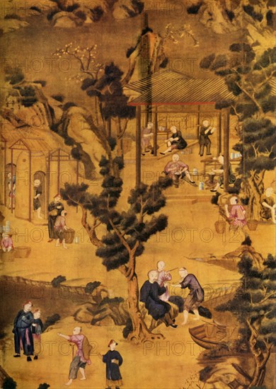 Chinese Wallpaper in Coutts' Bank', 18th century, (1934).