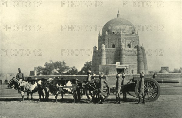 Indian Garrison Artillery with Heavy Battery (40-pr. M.L.) Equipment - Drill Order (Khaki)', 1901.