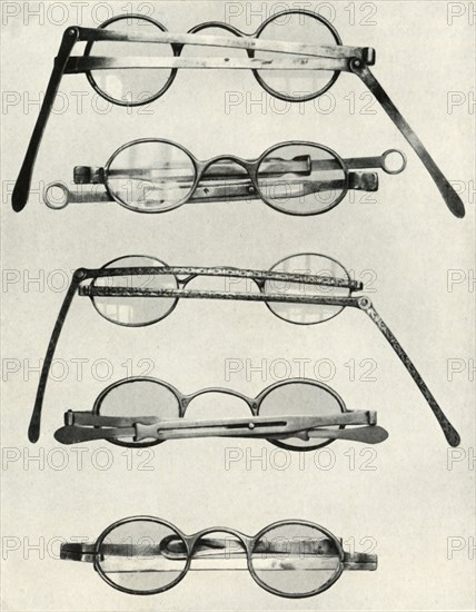 Various types of spectacles...of the late 18th and early 19th centuries, (1934).