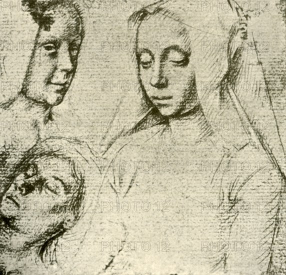 Three Female Heads', late 15th-early 16th century, (1908).