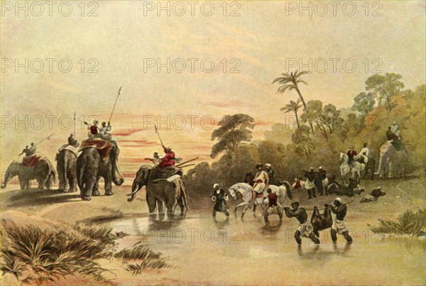 Return from Pig-Sticking in India', 1840s, (1901).