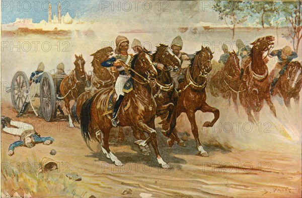 Lieutenant Roberts Saving His Battery Under the Walls of Delhi', (1901).