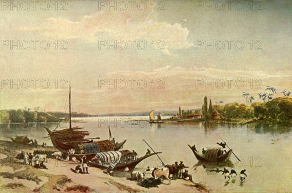 Barrackpur - On the Ganges Near Calcutta', 1840s, (1901).