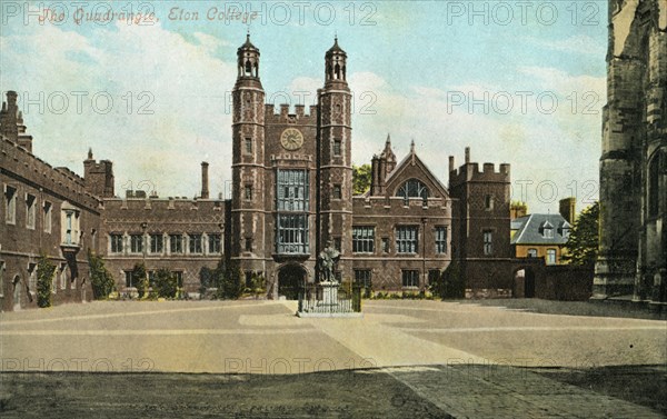 The Quadrangle, Eton College', 1905.