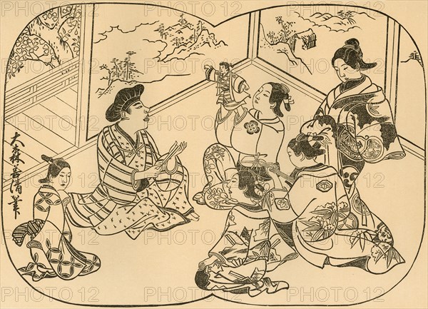 Entertainment with puppets, 1702, (1924).