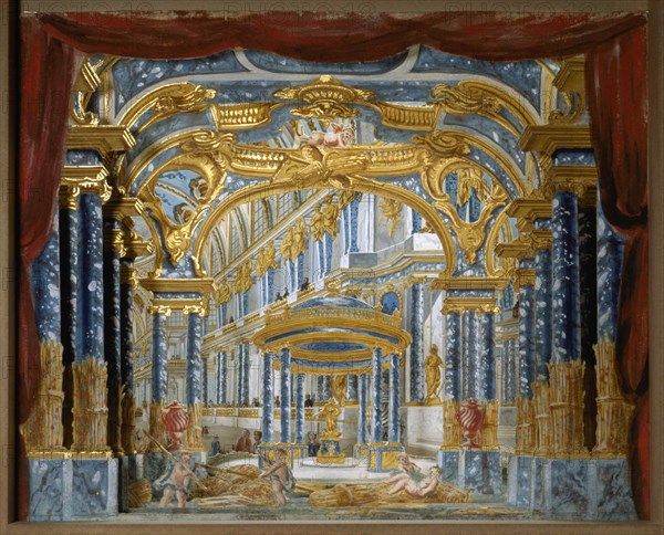 Palais de Cérès. Stage design for the opera Proserpine by Jean-Baptiste Lully, 1758.