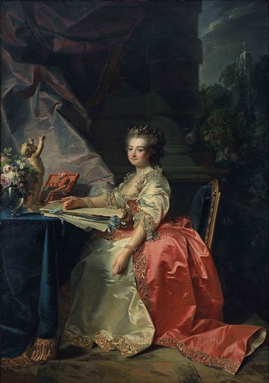 Portrait of Marie Louise of Savoy (1749-1792), Princess of Lamballe, 1780.