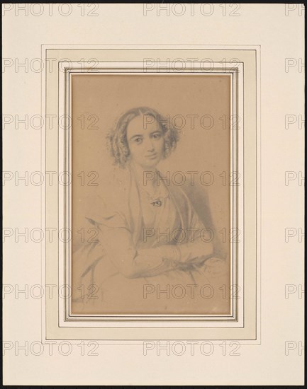 Portrait of the composer Fanny Hensel née Mendelssohn (1805-1847), 1847.