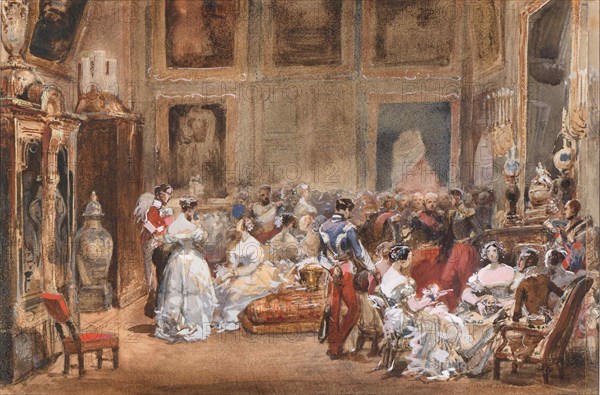 A Soirée by Duke of Orléans (1810-1842) in the Pavillon de Marsan.