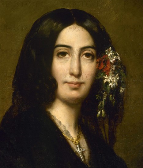 Portrait of George Sand, c. 1837.