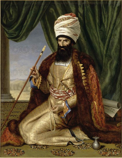 Portrait of Asker Khan, Ambassador of Persia, in Paris in 1808, 1809.