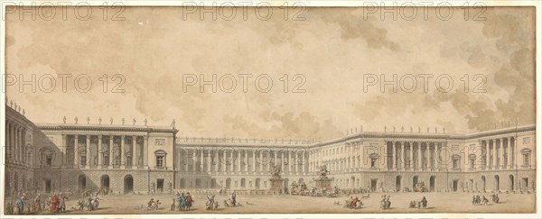 First reconstruction project of the Palace of Versailles presented to King Louis XVI, c. 1785.