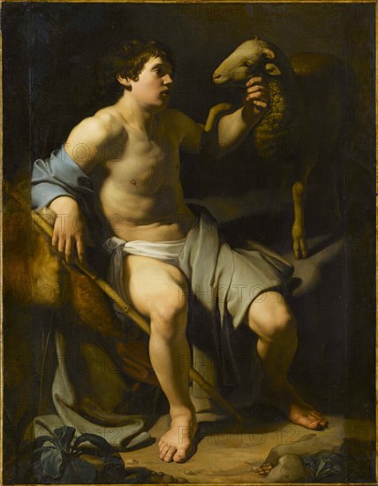 Saint John The Baptist Holding A Sheep.