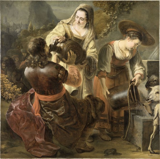 Rebecca and Eliezer at the Well, c. 1645.