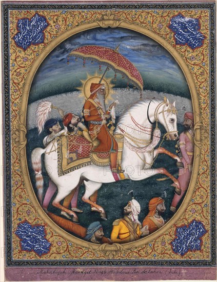 Maharaja Ranjit Singh, 1841.