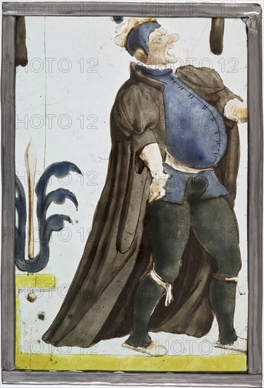 An actor declaiming, ca. 1600.