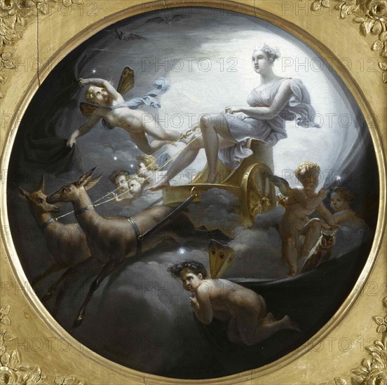 Diana on her chariot, 1821.