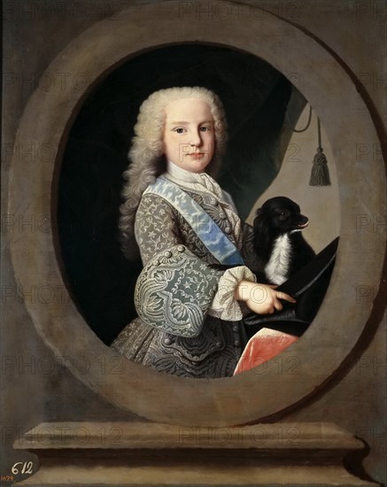 Luis Antonio Jaime of Spain (1727-1785), the Cardinal Infante, 1731.
