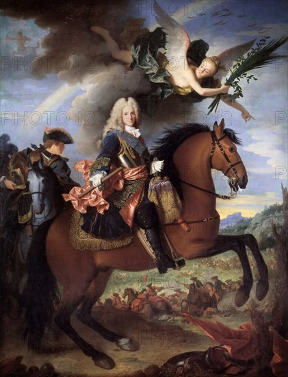 Equestrian Portrait of Philip V (1683-1746), King of Spain, 1723.