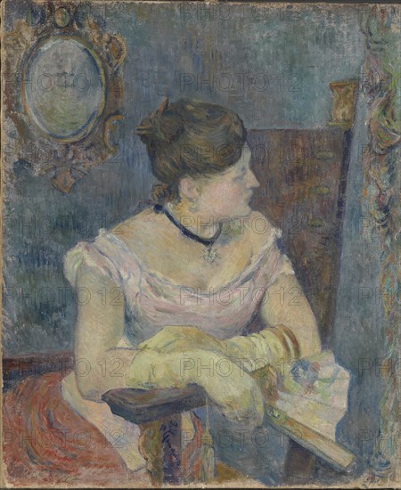 Madame Mette Gauguin in Evening Dress , 1884.