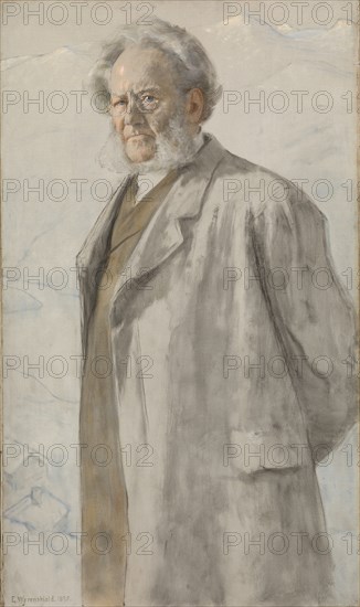 Portrait of Henrik Ibsen (1828-1906), 1895.