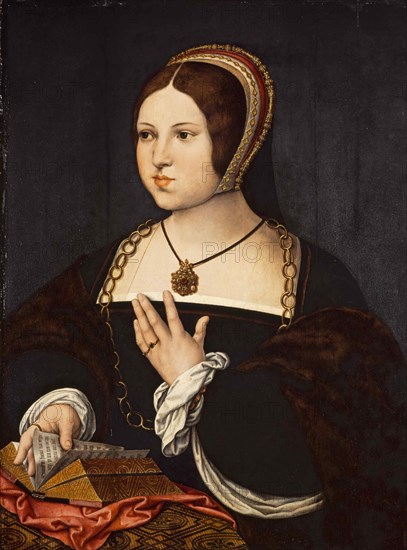 Portrait of Marie Haneton, ca 1518.