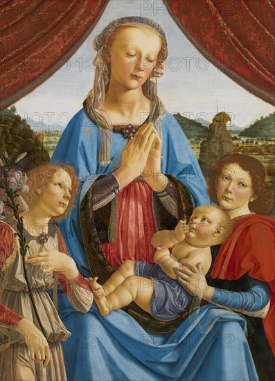 The Virgin and Child with Two Angels (Madonna di Volterra), ca 1471-1472.