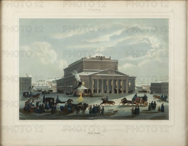 The Saint Petersburg Imperial Bolshoi Kamenny Theatre, End 1840s.