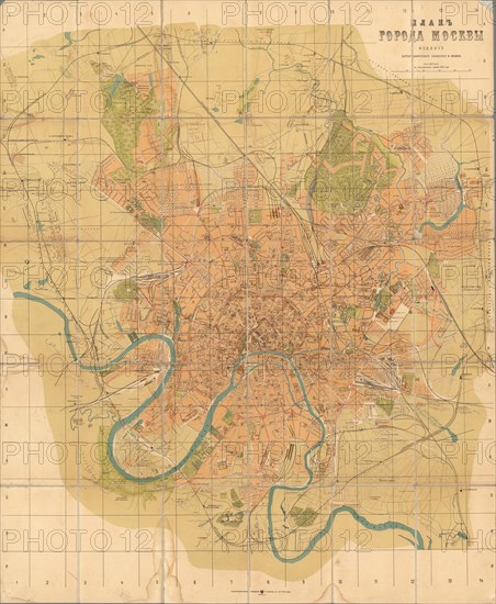 Plan of Moscow, 1916.