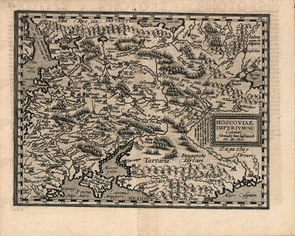 Moscoviae Imperium, 1600.