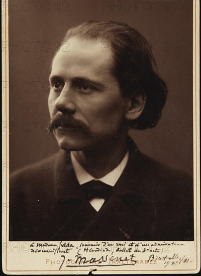 Portrait of the composer Jules Massenet (1842-1912), 1881.