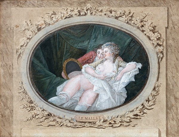 Boudoir scene.