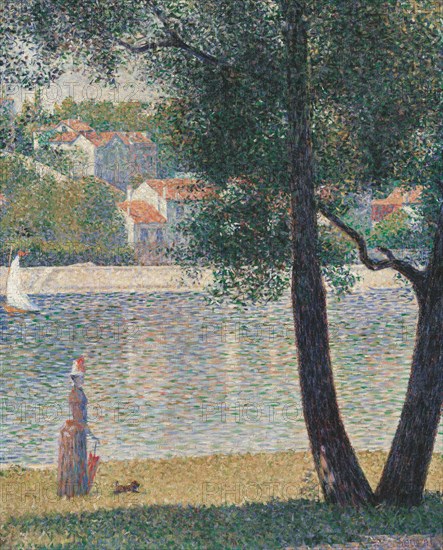 La Seine à Courbevoie , 1885.