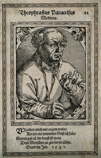 Philippus Theophrastus Aureolus Bombastus von Hohenheim (Paracelsus), 1587.