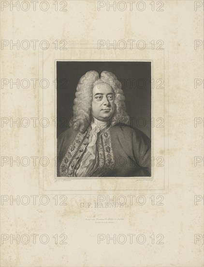 Portrait of the composer Georg Friedrich Haendel (1685-1759), c. 1840.