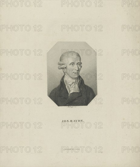 Portrait of the composer Joseph Haydn (1732-1809), 1818.