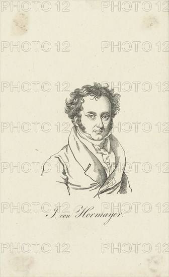 Portrait of Joseph Hormayr, Baron zu Hortenburg (1781-1848).