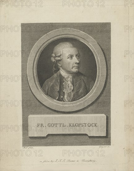 Portrait of Friedrich Gottlieb Klopstock (1724-1803), c. 1790.